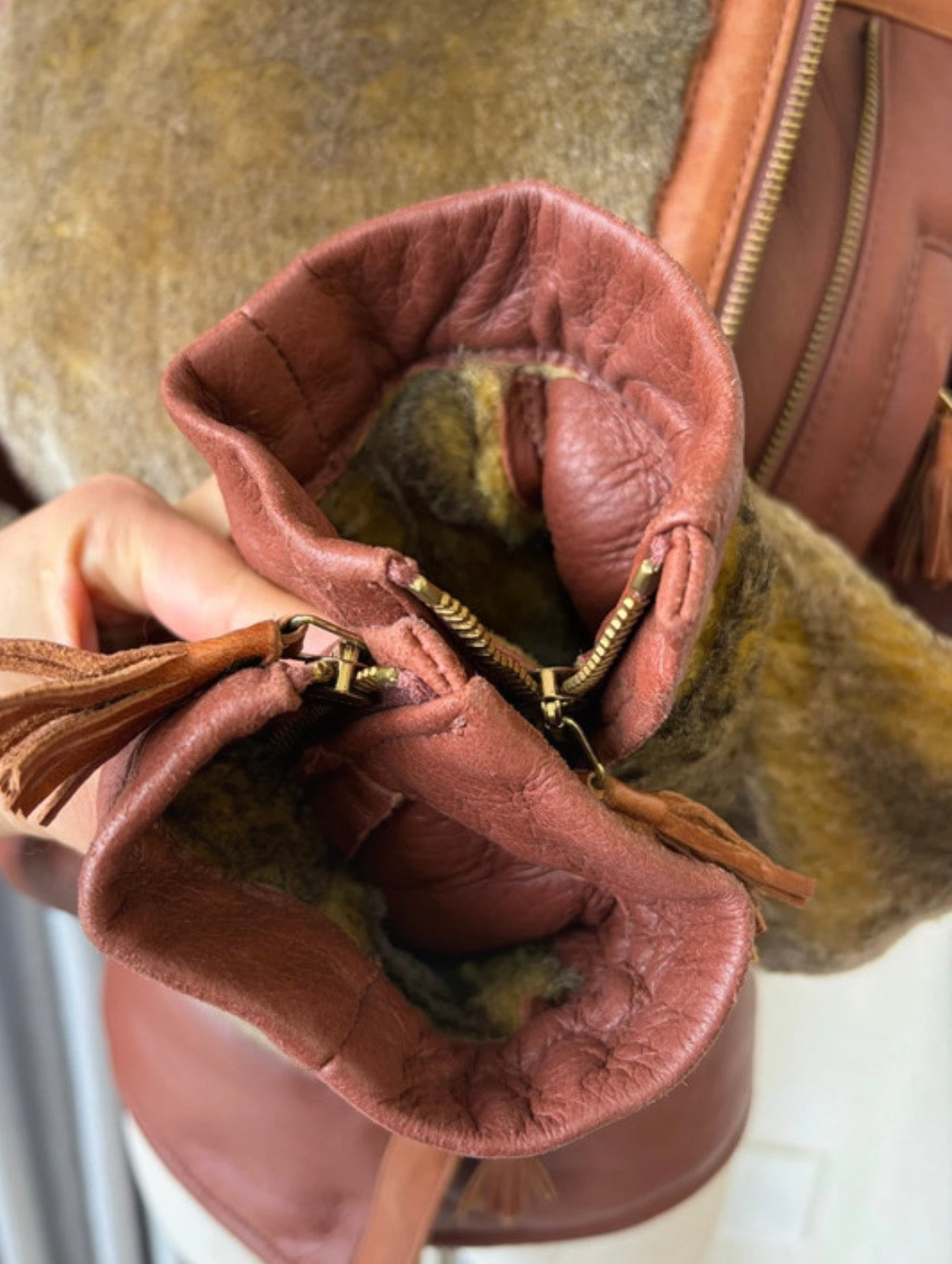 JUST CAVALLI red/ brown jacket