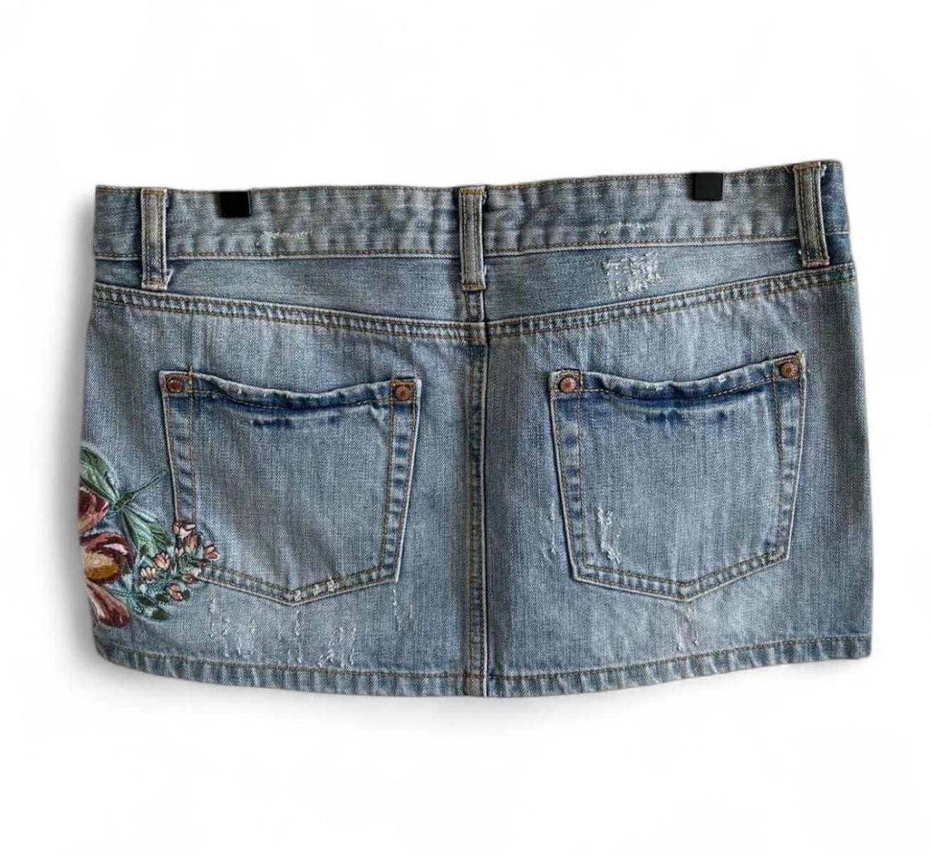 Guess micro mini denim skirt