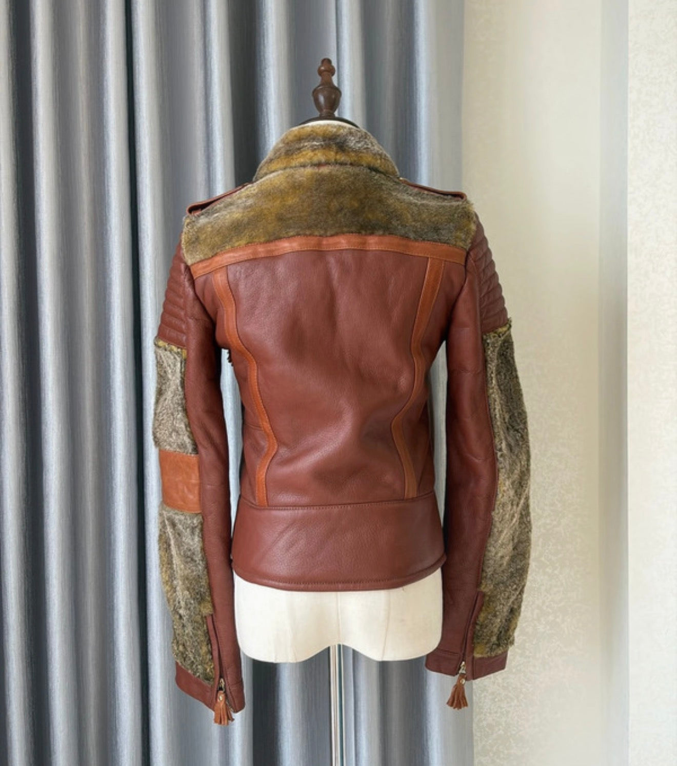 JUST CAVALLI red/ brown jacket